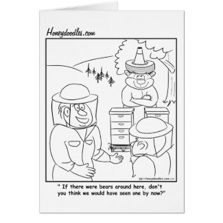 Undercover Honey Bear - Greeting Card