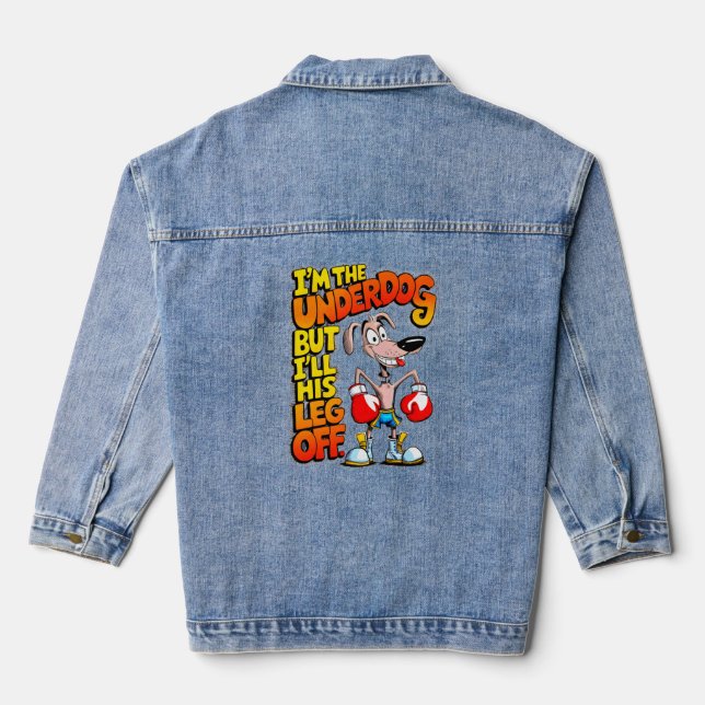 "Underdog Champion" Denim Jacket (Back)