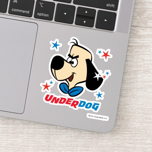 Underdog  Determined Expression Close_Up Sticker