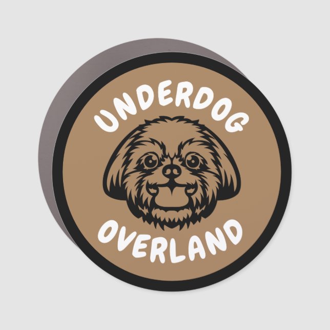 Underdog Overland Car Magnet (Front)