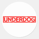 Underdog Stamp Classic Round Sticker