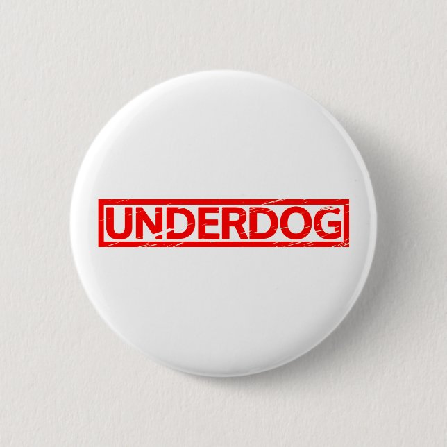Underdog Stamp Pinback Button (Front)