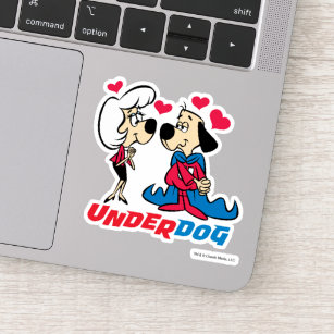 Underdog   Underdog & Polly In Love Sticker