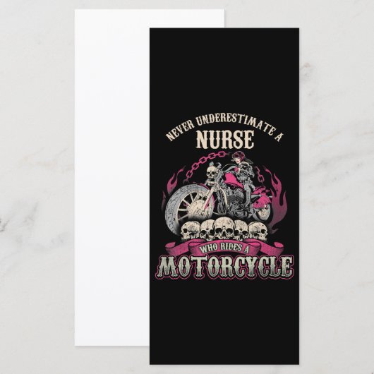 Underestimate Nurse Who Rides Motorcycle Biker (Front/Back)