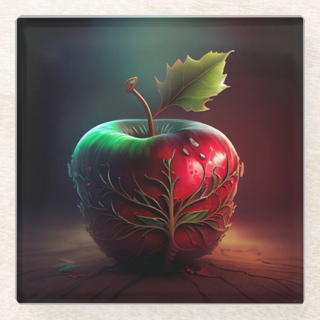 Underglasses Glass Coaster (Front)