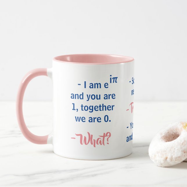 Undergraduate Flirts in Mathematics - Funny Mug (With Donut)
