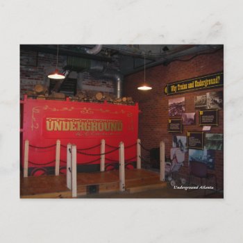 Underground Atlanta Post Card by teknogeek at Zazzle
