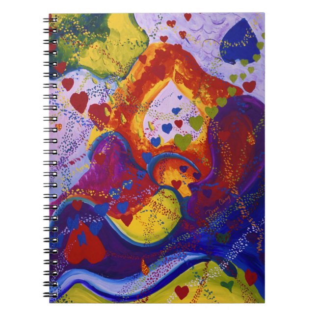 Underground – Crimson & Iris Hearts Notebook (Front)