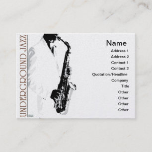 Underground Jazz Business Card