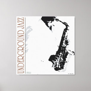 Underground Jazz Wrapped Canvas Print