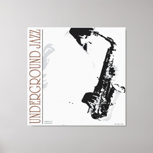 Underground Jazz Wrapped Canvas Print (Front)