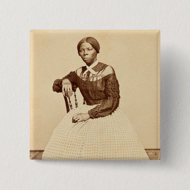 Underground Railroad Abolitionist Harriet Tubman  Button (Front)
