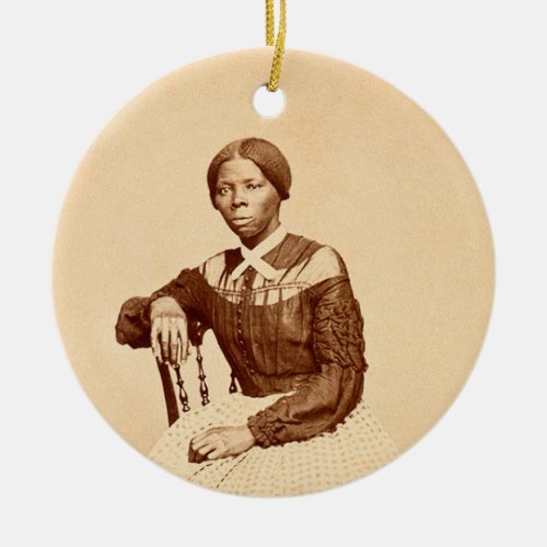 Underground Railroad Abolitionist Harriet Tubman  Ceramic Ornament