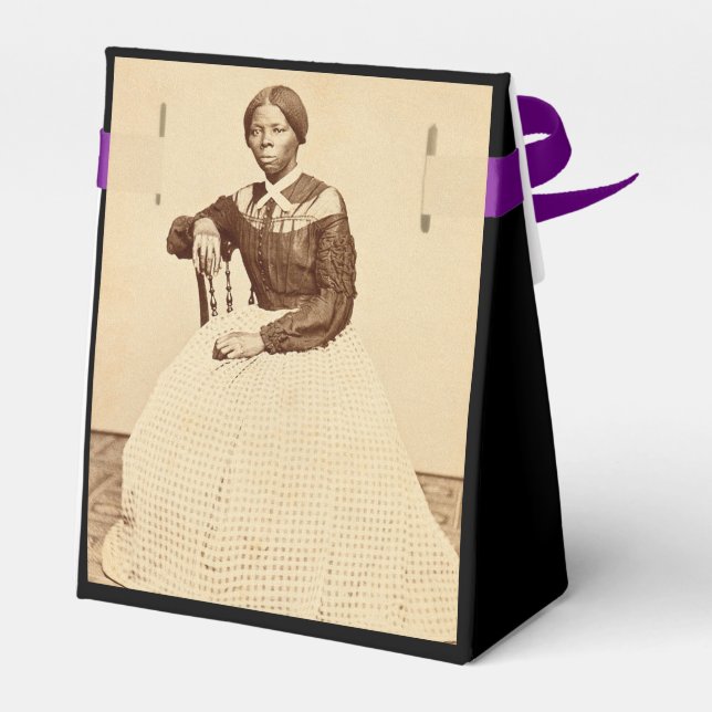 Underground Railroad Abolitionist Harriet Tubman  Favor Boxes (Back Side)