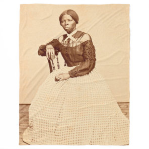Underground Railroad Abolitionist Harriet Tubman  Fleece Blanket