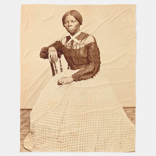 Underground Railroad Abolitionist Harriet Tubman  Fleece Blanket