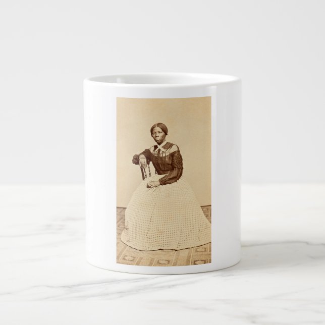 Underground Railroad Abolitionist Harriet Tubman  Giant Coffee Mug (Front)
