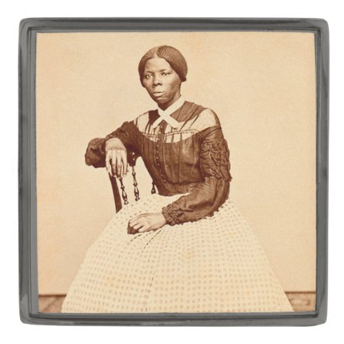 Underground Railroad Abolitionist Harriet Tubman  Gunmetal Finish Lapel Pin