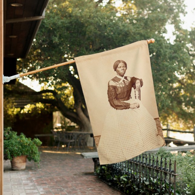 Underground Railroad Abolitionist Harriet Tubman  House Flag (In SItu)
