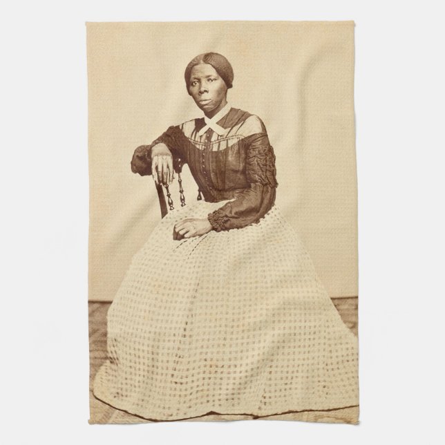 Underground Railroad Abolitionist Harriet Tubman  Kitchen Towel (Vertical)