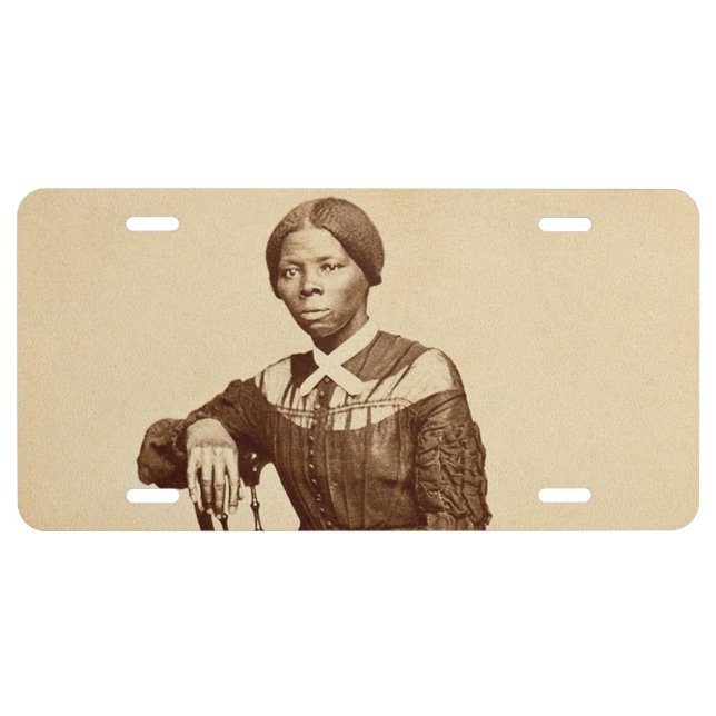 Underground Railroad Abolitionist Harriet Tubman  License Plate (Front)