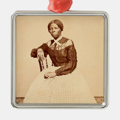 Underground Railroad Abolitionist Harriet Tubman  Metal Ornament