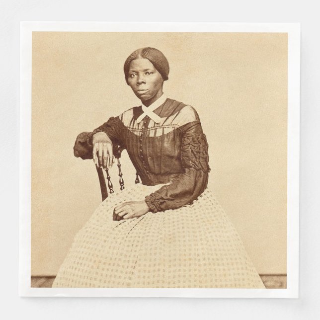 Underground Railroad Abolitionist Harriet Tubman  Paper Dinner Napkins (Front)