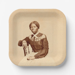 Underground Railroad Abolitionist Harriet Tubman  Paper Plates