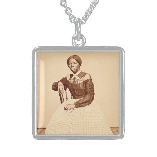 Underground Railroad Abolitionist Harriet Tubman  Sterling Silver Necklace