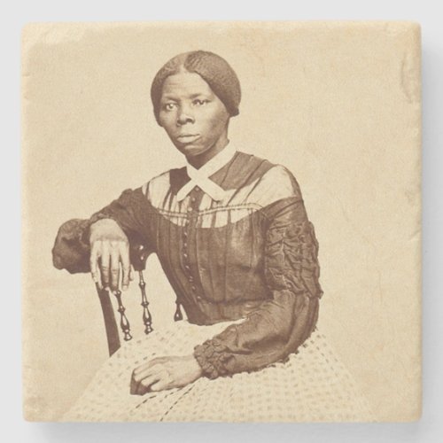Underground Railroad Abolitionist Harriet Tubman  Stone Coaster