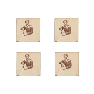 Underground Railroad Abolitionist Harriet Tubman Stone Magnet
