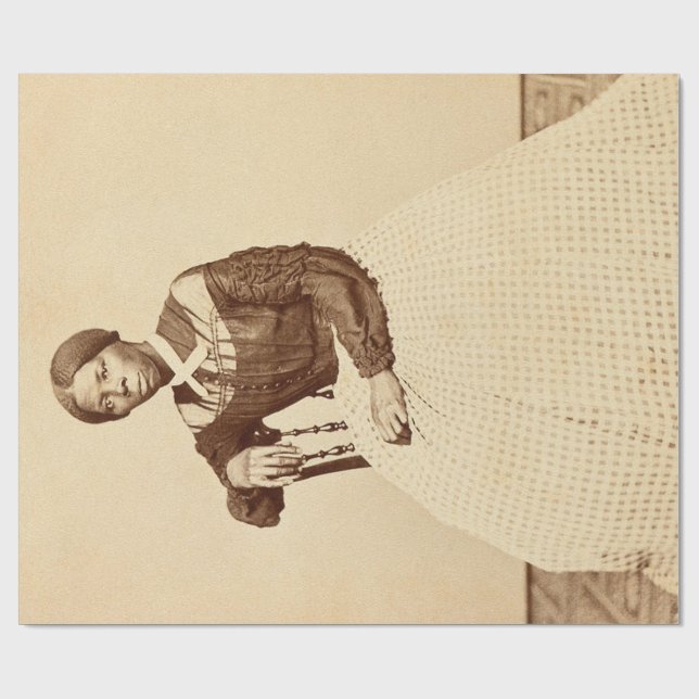 Underground Railroad Abolitionist Harriet Tubman  Wrapping Paper (Flat)