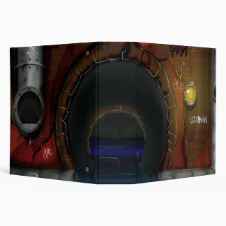 Underground Sewers Tunnel Cartoon Binder