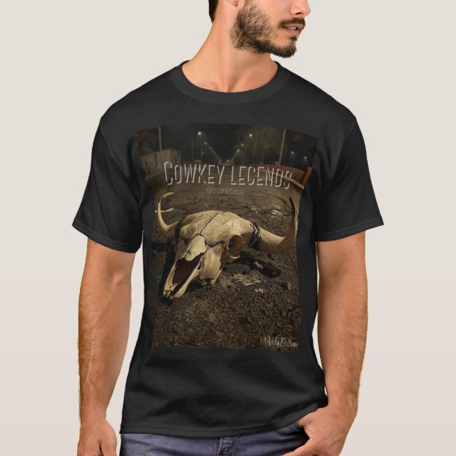 Underground Streetwear Skull Western Black T-shirt (Front)