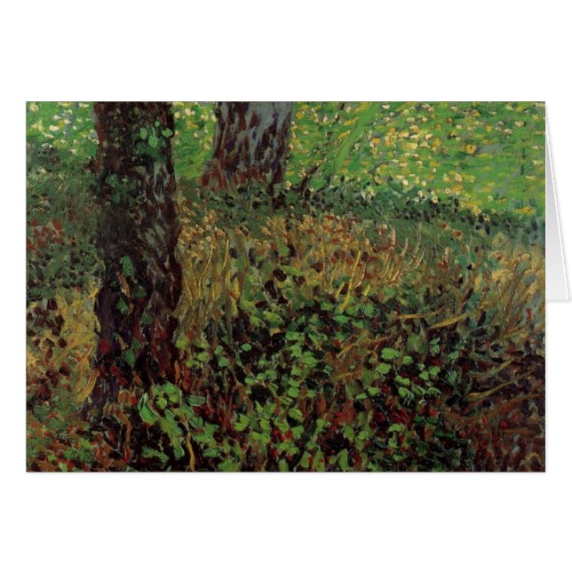 Undergrowth by Vincent van Gogh Cards (Front Horizontal)