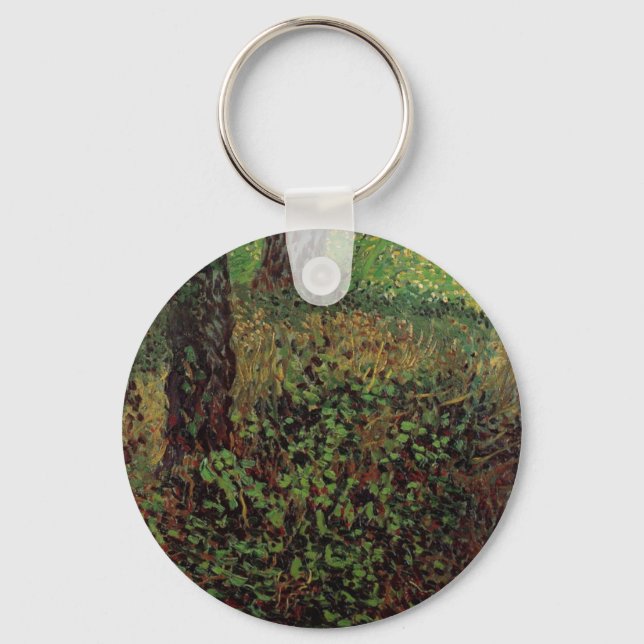 Undergrowth by Vincent van Gogh Keychain (Front)