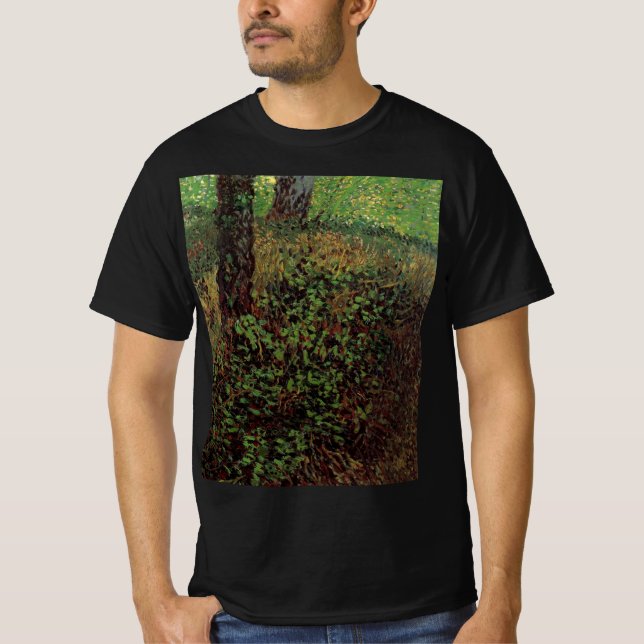 Undergrowth by Vincent van Gogh T-Shirt (Front)