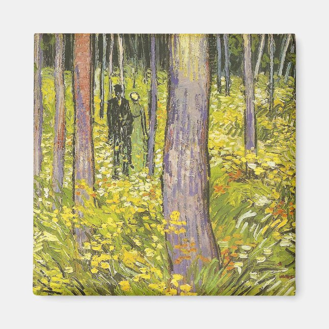 Undergrowth with Two Figures Van Gogh Fine Art Magnet (Front)