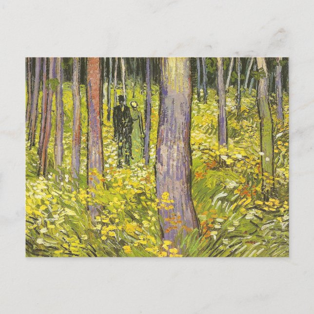 Undergrowth with Two Figures Van Gogh Fine Art Postcard (Front)