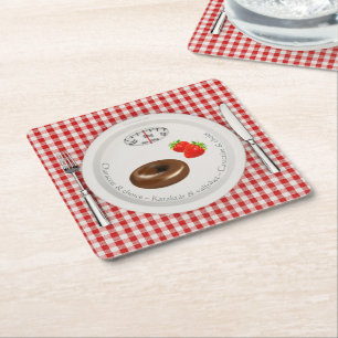 Underlägg — Diet Square Paper Coaster