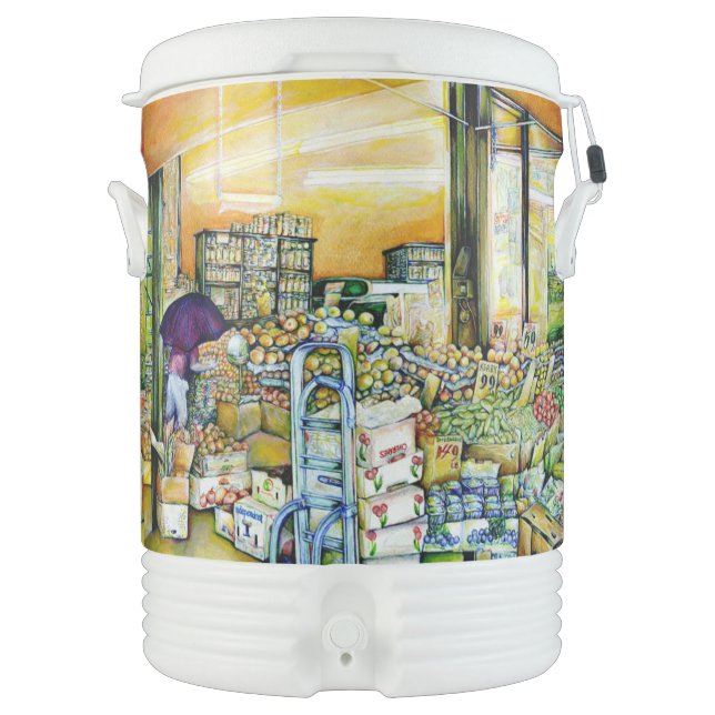 Undermining Artistic Gentrification Beverage Cooler (Front)