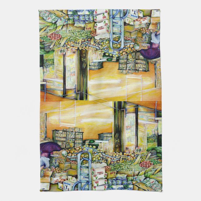 Undermining Artistic Gentrification Kitchen Towel (Vertical)