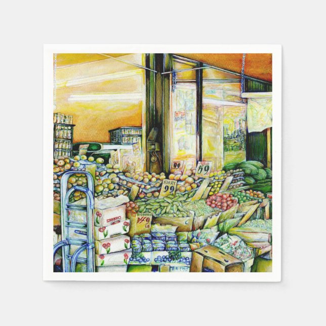 Undermining Artistic Gentrification Napkins (Front)