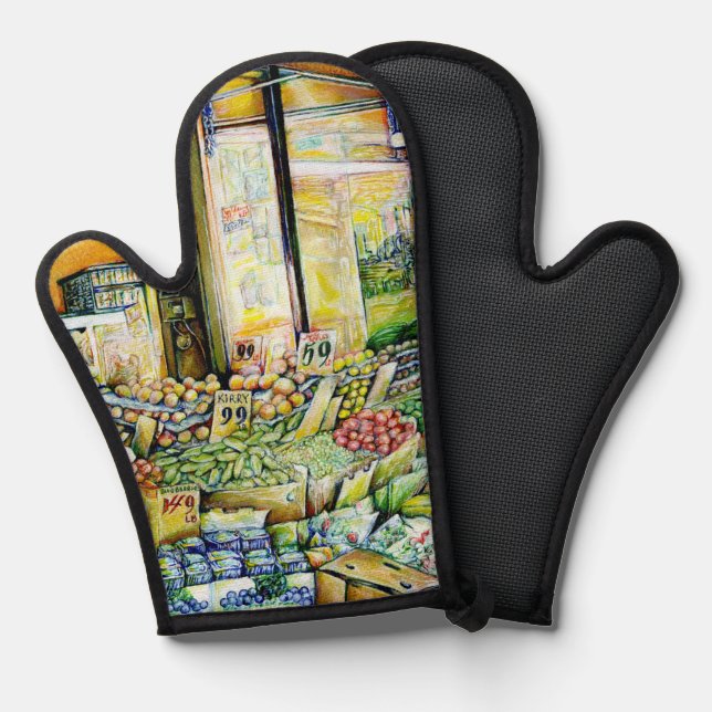 Undermining Artistic Gentrification Oven Mitt (Front/Back)