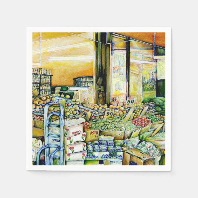 Undermining Artistic Gentrification Paper Napkins (Front)