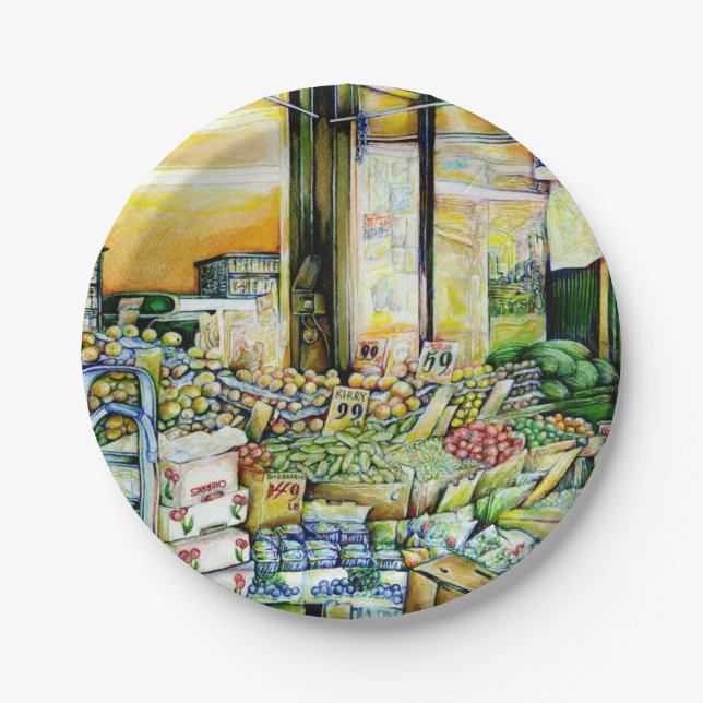 Undermining Artistic Gentrification Paper Plates (Front)