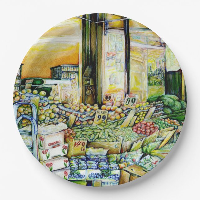 Undermining Artistic Gentrification Paper Plates (Front)