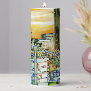 Undermining Artistic Gentrification Pillar Candle