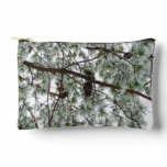 Underneath the Snow Covered Pine Tree Winter Photo Accessory Pouch