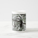 Underneath the Snow Covered Pine Tree Winter Photo Bone China Mug